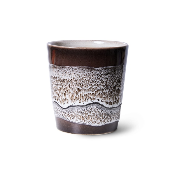 Kaffee Becher rock on 70s Keramik