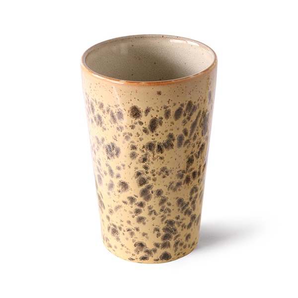 Latte Tasse tiger 70s Keramik