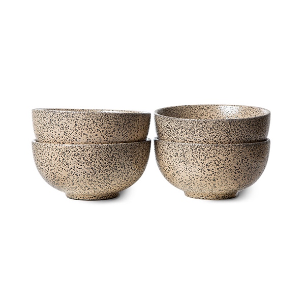 Bowls 4er Set taupe Keramik